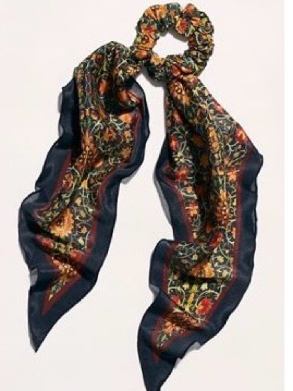 Free People Silky Floral Scarf Scrunchie, NWOT